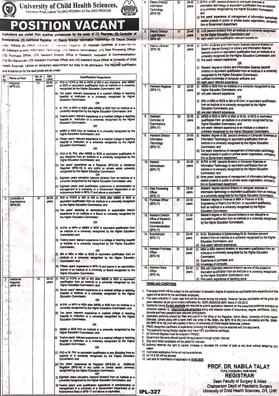 1. Registrar 2. Controller of Examinations 